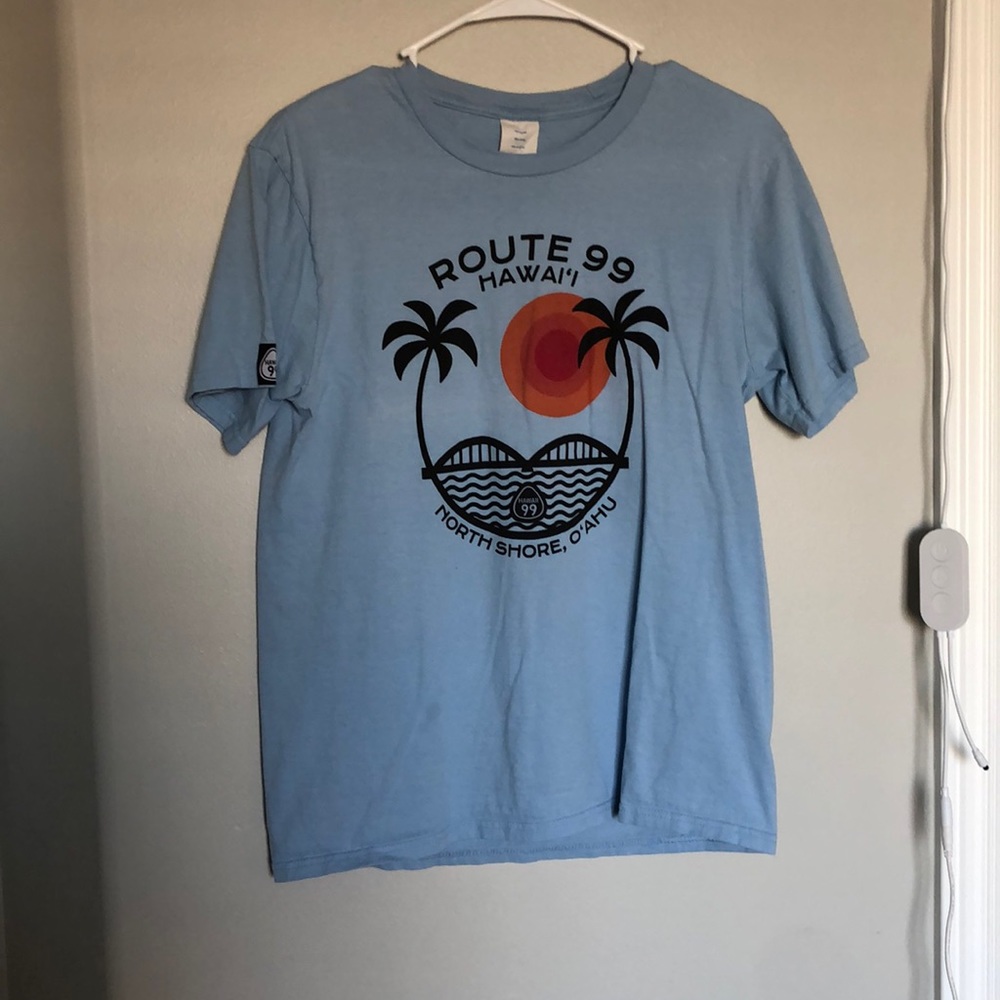 Hawaii shirt, Blue, Size XL